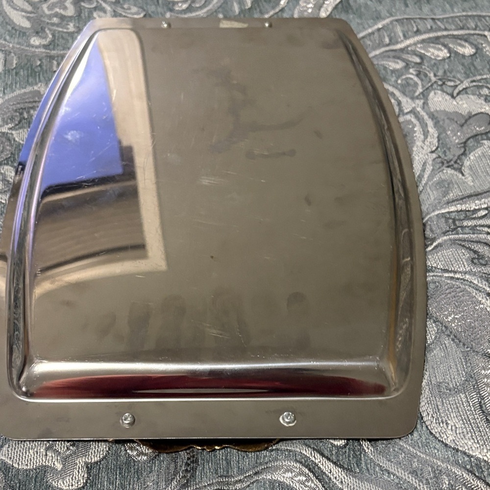Vintage Silver Tray with Gold Detailing - Picture 4 of 4